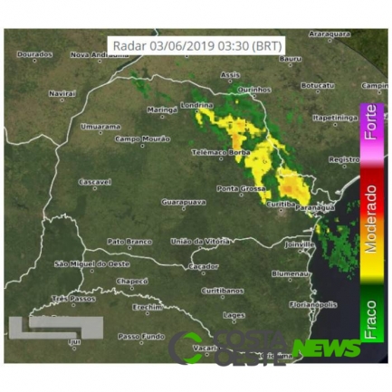 Áreas de instabilidade se afastam do Paraná e sol deve voltar a predominar