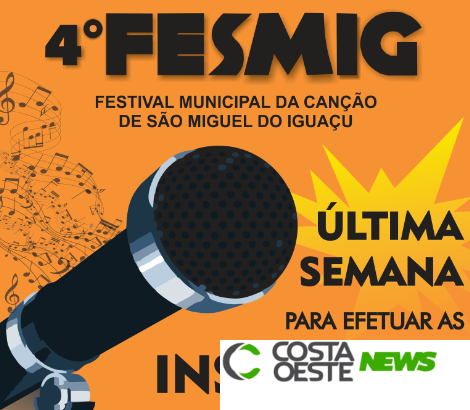 Prazo para inscrições do 4° FESMIG termina nesta sexta-feira (28)