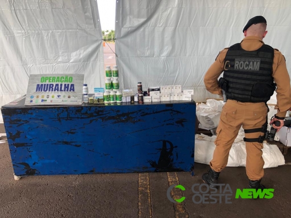 Homem é preso na Operação Muralha com anabolizantes contrabandeados