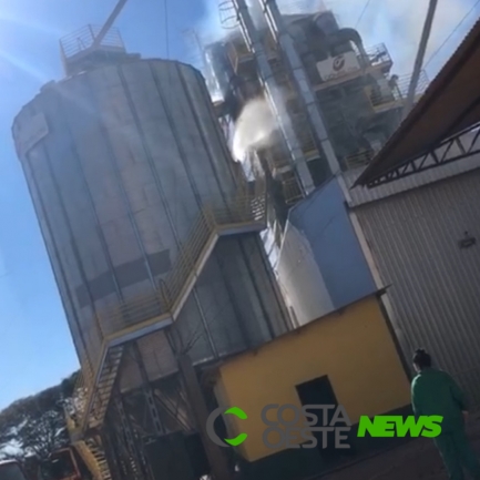 Incêndio é registrado em silo da Copagril