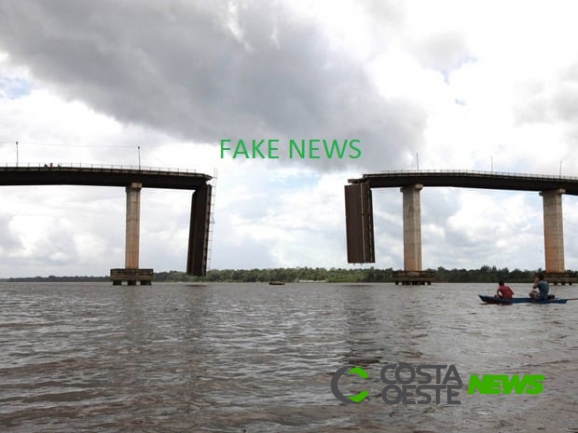 Notícias sobre rompimento da Ponte Ayrton Senna em Guaíra é fake news