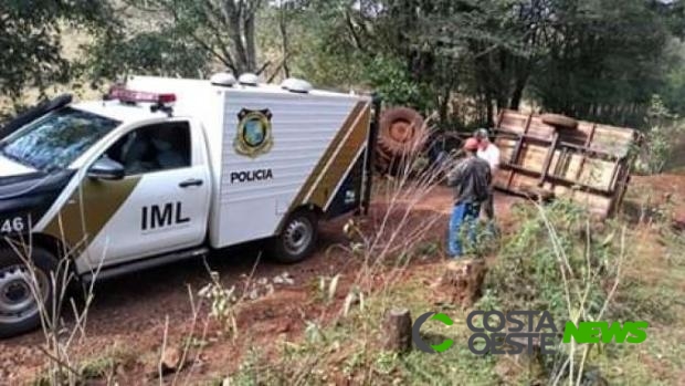 Adolescente de 15 anos morre em acidente com trator em área rural na região