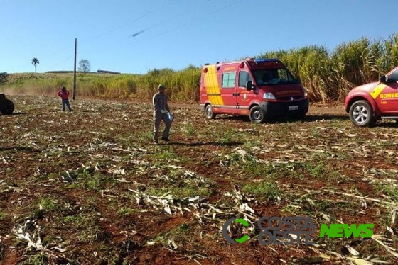 Trabalhador rural morre após enroscar roupa em cardã