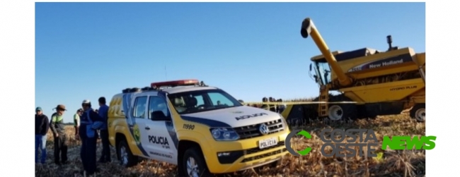 Adolescente de 15 anos morre após ser atropelado por maquinário agrícola