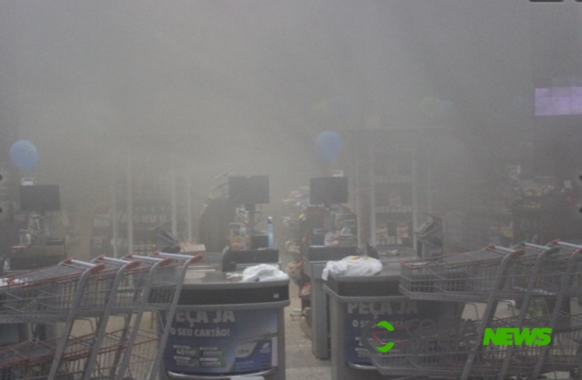 Incêndio atinge supermercado em Vera Cruz do Oeste