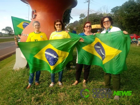 Manifestações a favor de Moro e Bolsonaro na região Oeste