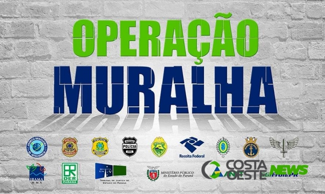 Mais de R$ 44 milhões em mercadorias foram apreendidos na Operação Muralha