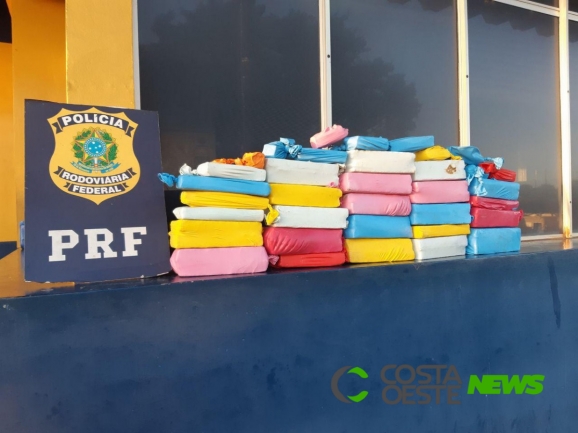 PRF apreende 41 quilos de maconha em tanque de combustível em Santa Terezinha
