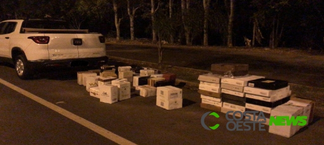 PRE apreende veículo de Cascavel com carga de vinho avaliada em R$ 60 mil 