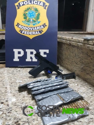PRF apreende em Santa Terezinha mais de mil munições de fuzil que iriam para o RJ
