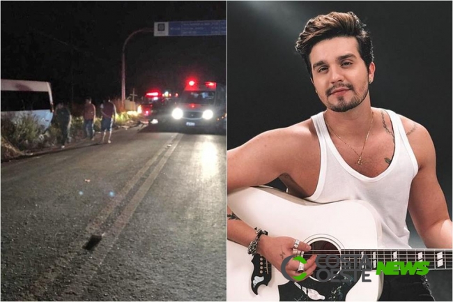 Luan Santana se envolve em acidente em estrada em Mato Grosso