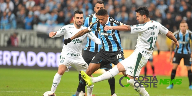 OU??A O GOL: Grêmio perde para o Palmeiras na Arena e complica avanço na Libertadores 