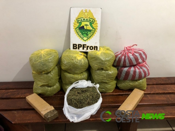 Homem que transportava mais de 14 kg de maconha Gourmet em ônibus é preso