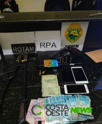 Três suspeitos são presos após assalto em pizzaria de Medianeira