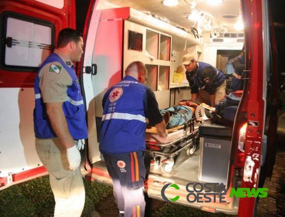 Acidente deixa motociclista gravemente ferido em Medianeira