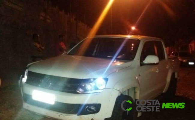 Caminhonete roubada em São Miguel é recuperada em Foz do Iguaçu; houve perseguição policial