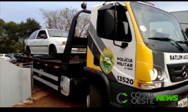 Adolescente é apreendido em Cascavel com carro que foi furtado em Medianeira