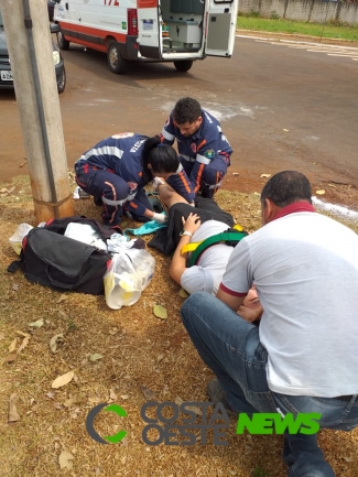 Acidente envolve carro e moto no Anel Viário em Itaipulândia