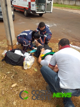 Acidente envolve carro e moto no Anel Viário em Itaipulândia