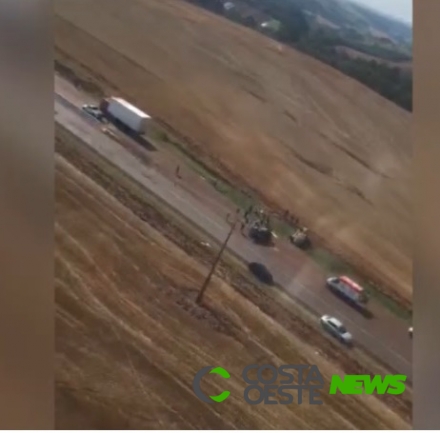 Seis pessoas ficam feridas em grave acidente em Céu Azul