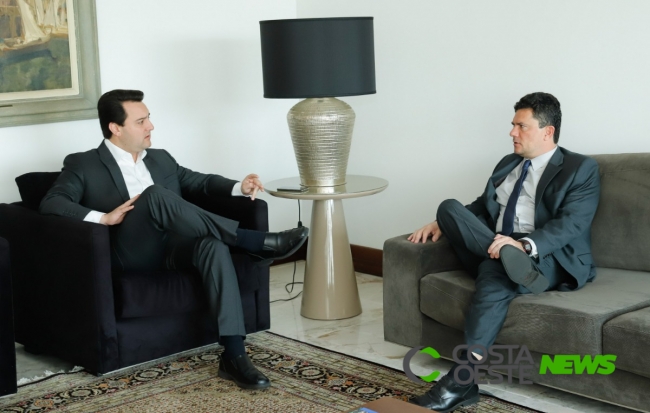 Governador e Moro discutem reforço da segurança na fronteira