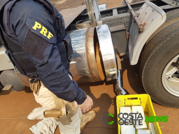 PRF apreende 89 quilos de cocaína dentro de tanque de combustível