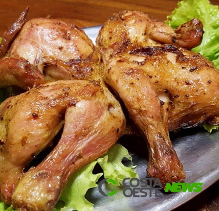 Galeto temperado de forno