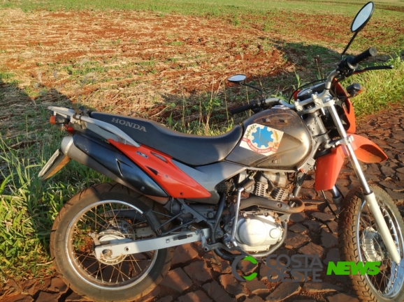 Polícia Militar recupera moto que pertence a Prefeitura Municipal de São Miguel do Iguaçu