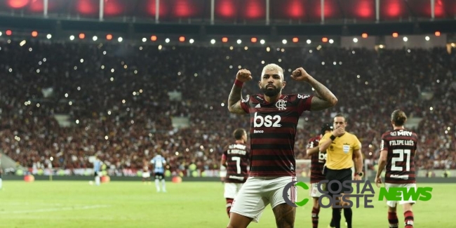 OU??A OS GOLS: Grêmio dá vexame, sofre 5 a 0 do Flamengo e está fora da Libertadores