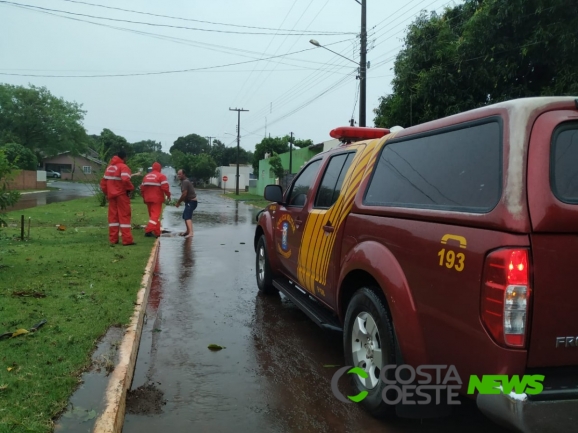 Temporal atinge Santa Helena, derruba árvores, destelha casas e deixa ruas alagadas