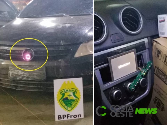 BPFron apreende veículo equipado para trafegar com faróis apagados
