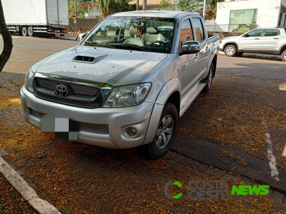 Caminhonete roubada em Marechal é recuperada pela PRF na fronteira com o Paraguai