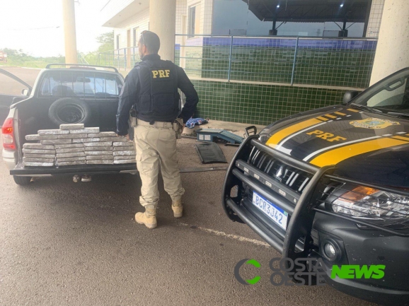 Dupla é presa com maconha em fundo falso de veículo em Guaíra