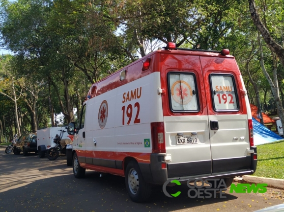 SAMU socorre turista no Balneário de Santa Helena