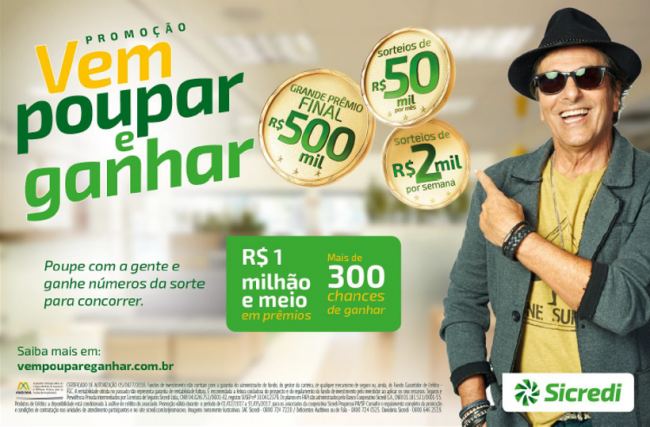 Campanha do Sicredi encerra com grande sorteio de meio milhão em dezembro