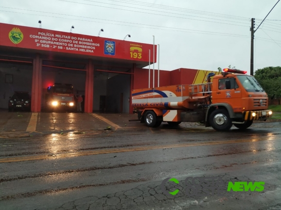 Corpo de Bombeiros de Santa Helena divulga balanço de atendimentos após temporal