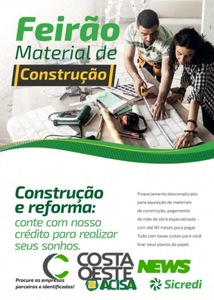 Sicredi promove Feirão de Material de Construção em Santa Helena