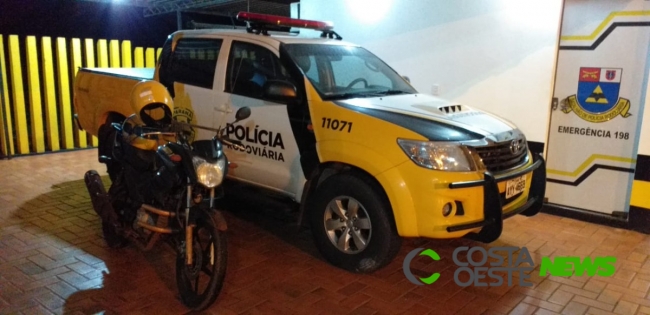 Polícia Rodoviária de Santa Helena prende passageiro de moto táxi com maconha
