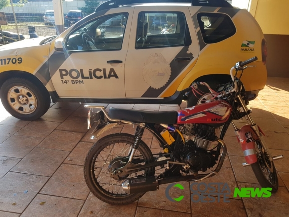  Polícia Militar detém condutor de moto com chassi ???pinado??? em São Miguel do Iguaçu