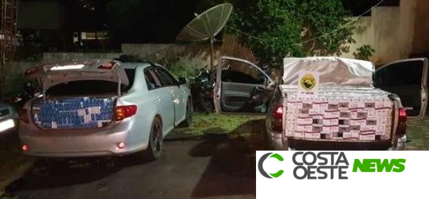 Polícia Militar detém homem e apreende veículos com cigarros em Vera Cruz do Oeste