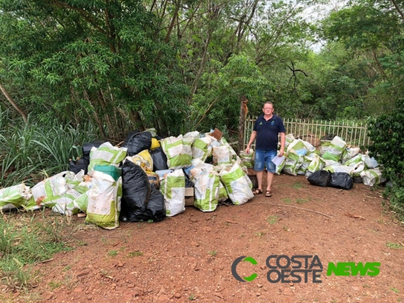 Pescadores de Santa Helena retiram mais de 700 bolsas de lixo durante limpeza do Lago de Itaipu