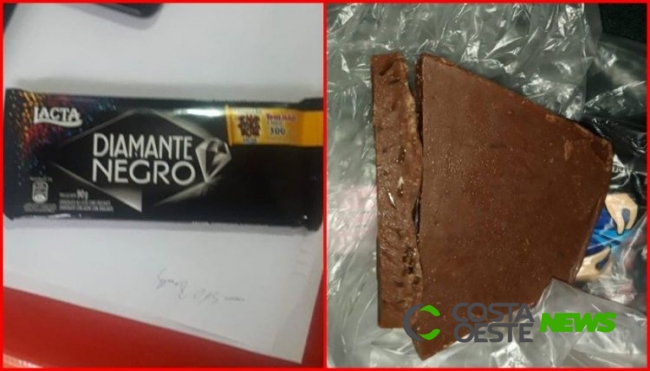 Chocolate com vidro foi vendido em cantina de colégio no Paraguai