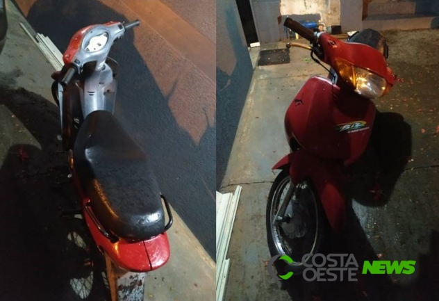 Polícia Militar recupera moto furtada