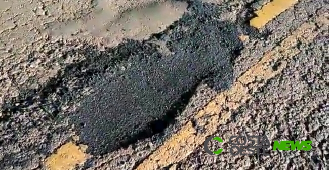 Usuário da rodovia PR 495 reclama dos serviços da ???Operação tapa buracos???; vídeo