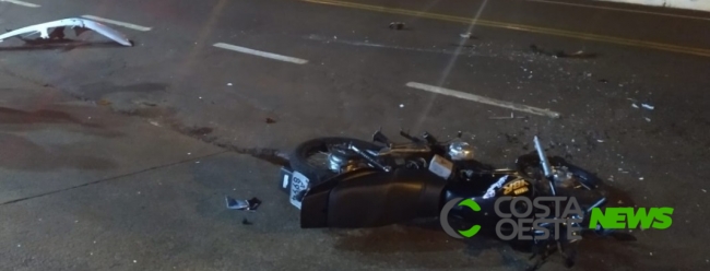 Homem morre após colisão entre carro e moto em São Miguel do Iguaçu