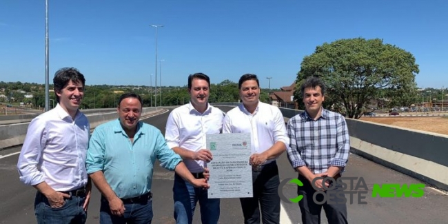 Governo do Estado libera o tráfego de veículos no novo viaduto de Foz do Iguaçu