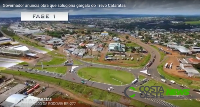 Trevo Cataratas será reconfigurado com recursos da Lava Jato