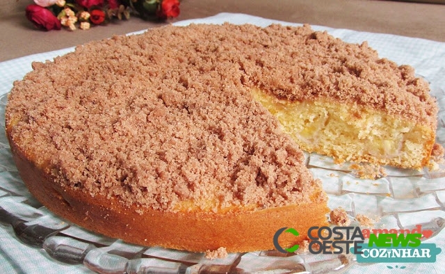Cuca de banana super fofinha