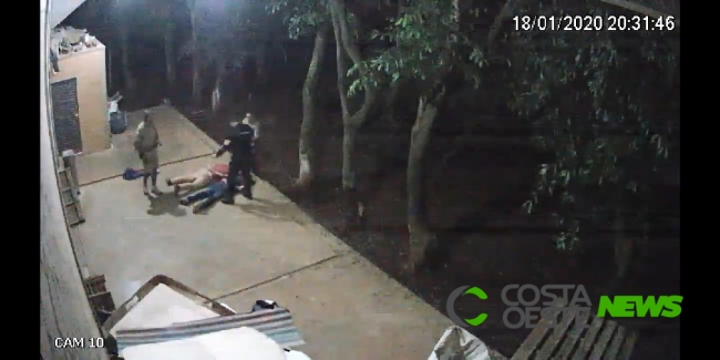 Homens são presos tentando furtar empresa de insumos agrícolas em Santa Helena (vídeo)