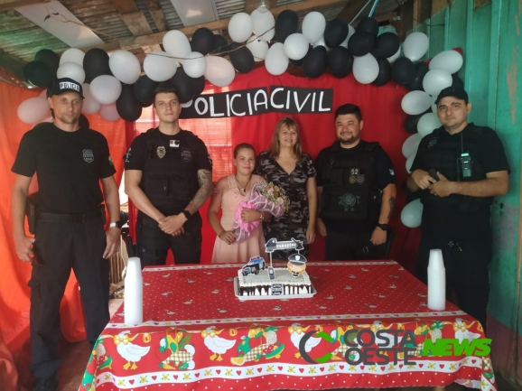 Menina que sonha em ser policial civil é homenageada em Santa Helena